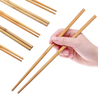 10 Pairs Premium Natural Bamboo Chopsticks Set alternate view