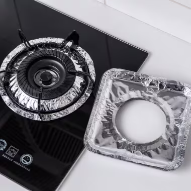 Heavy Duty Disposable Aluminum Foil Gas Stove Burner Covers alternate view